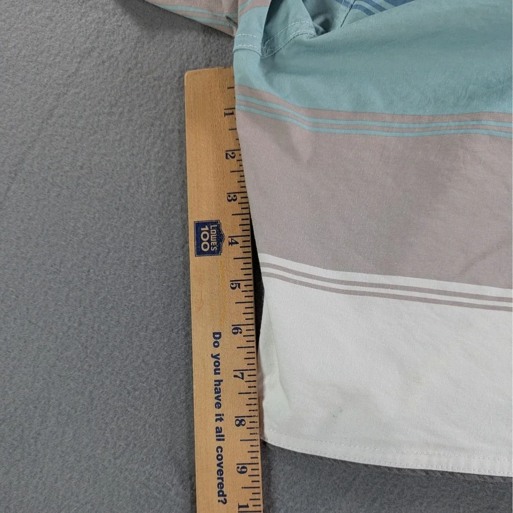 Goodfellow Mens Striped Board Shorts 34‎ Blue Gray White